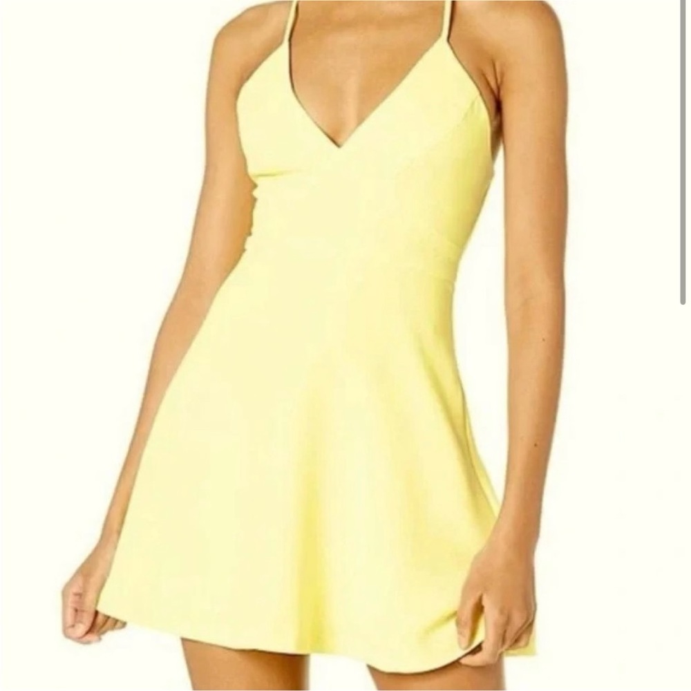 BCBGeneration Yellow Mini Dress